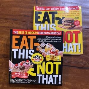 2 Eat This Not That! The Best (& Worst!) Foods Hard cover book & original‎